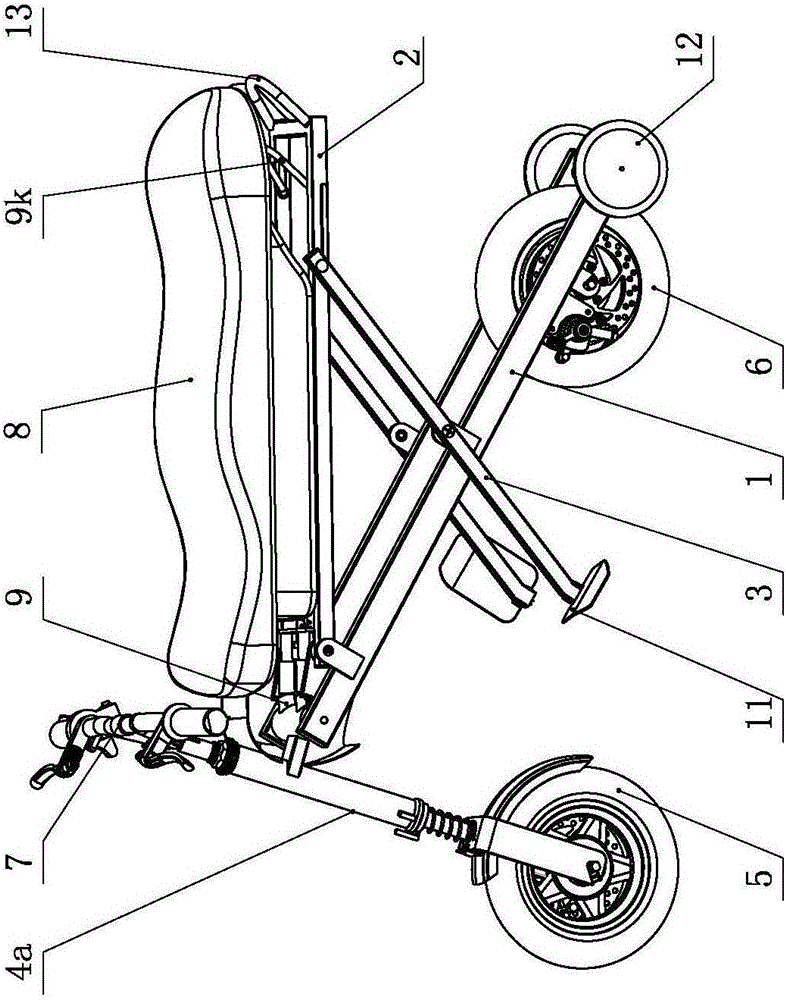 Portable foldable electric bicycle