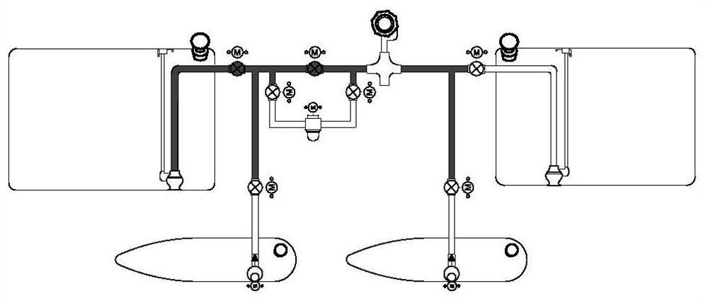 Helicopter fuel pipeline integrated system