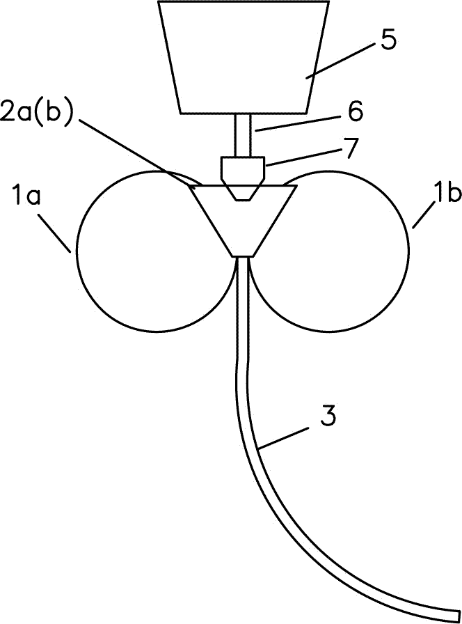 A method for controlling the cooling water flow rate of twin-roll thin strip continuous casting rolls