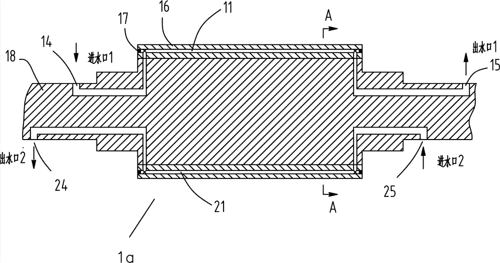 A method for controlling the cooling water flow rate of twin-roll thin strip continuous casting rolls