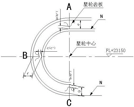 Method for installing track device of sintering machine production line