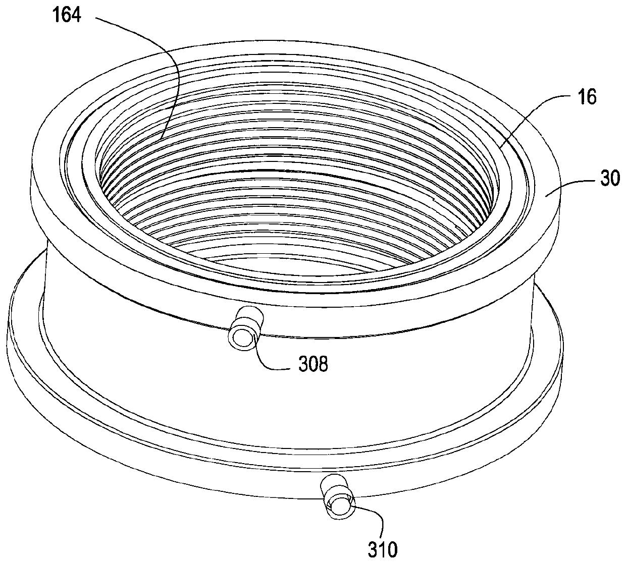 Mechanical sealing device for main circulating sodium pump