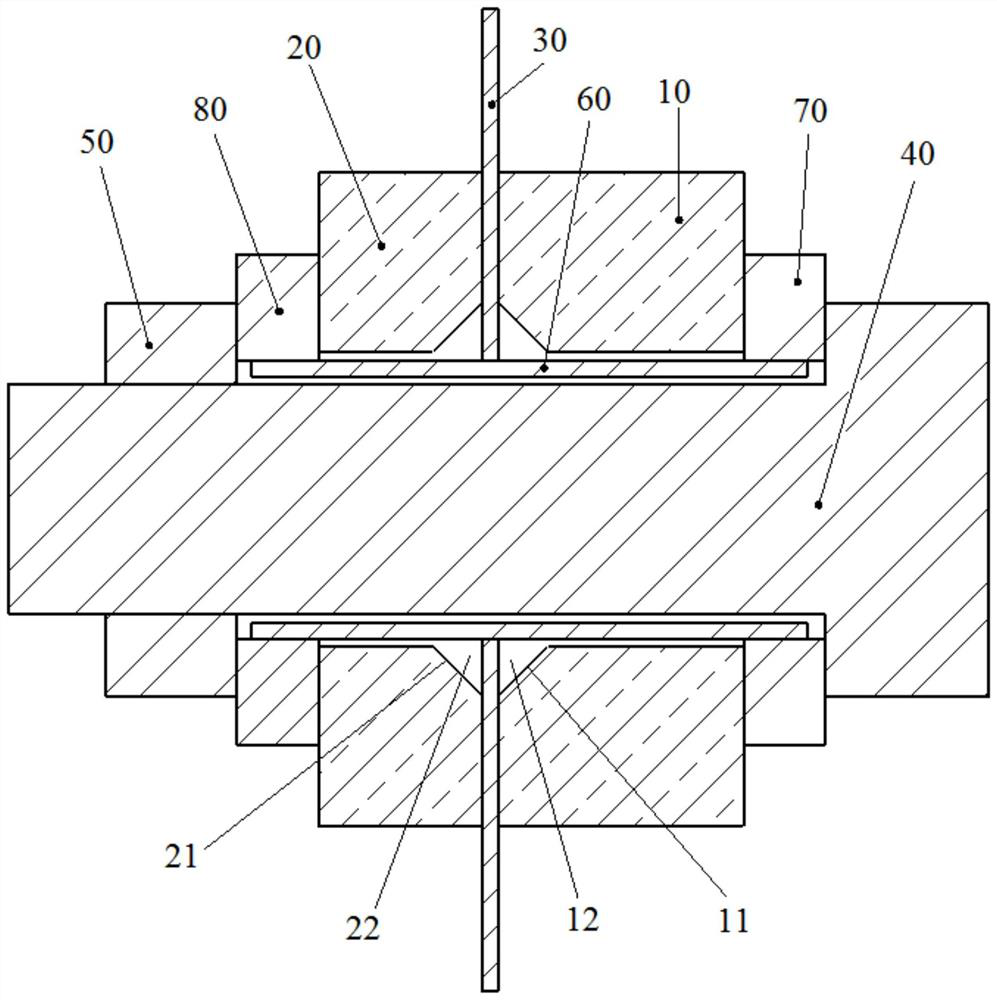 Electric insulation cold conduction structure