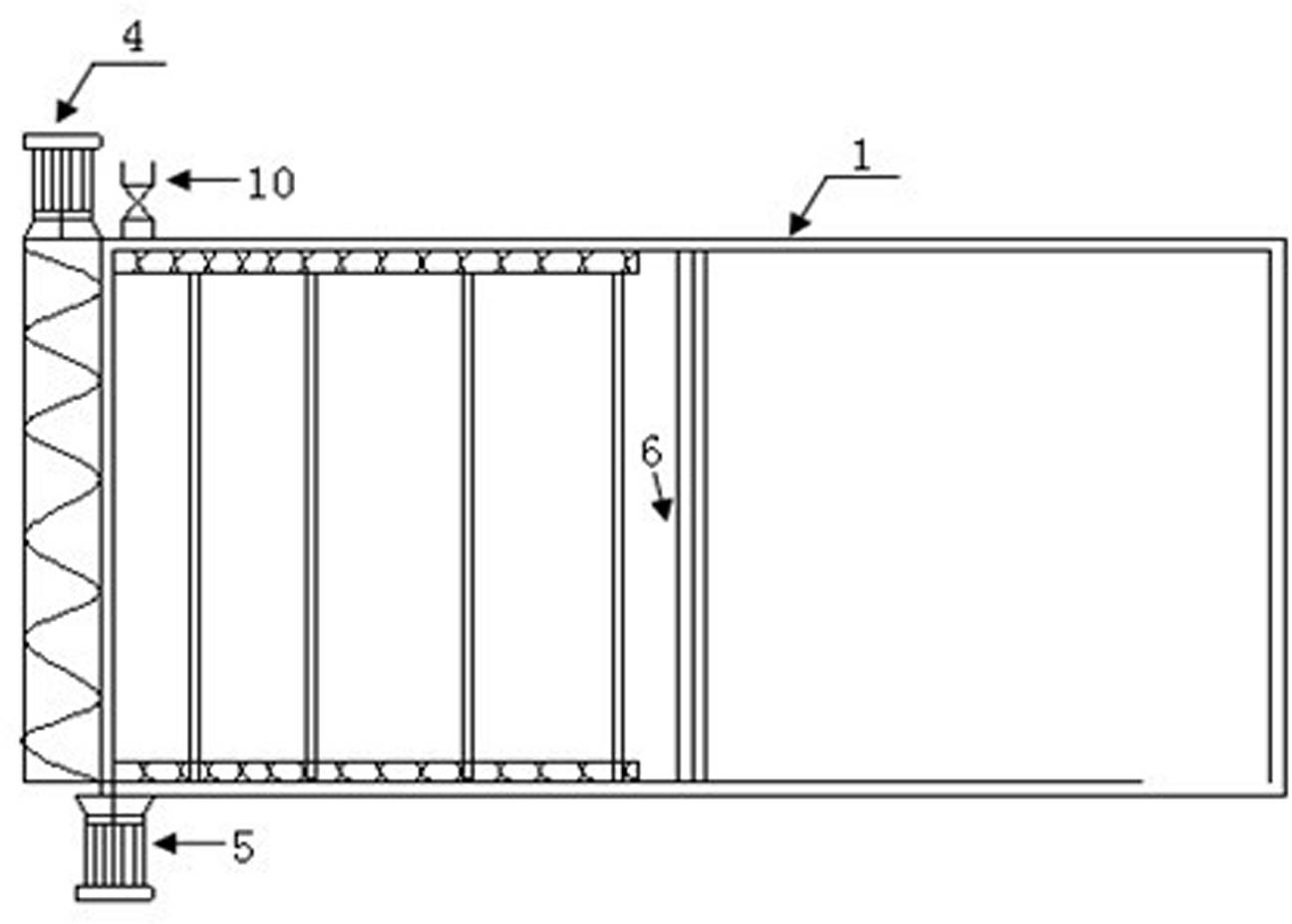 Multi-phase separation device and method of mixed household refuse slurry