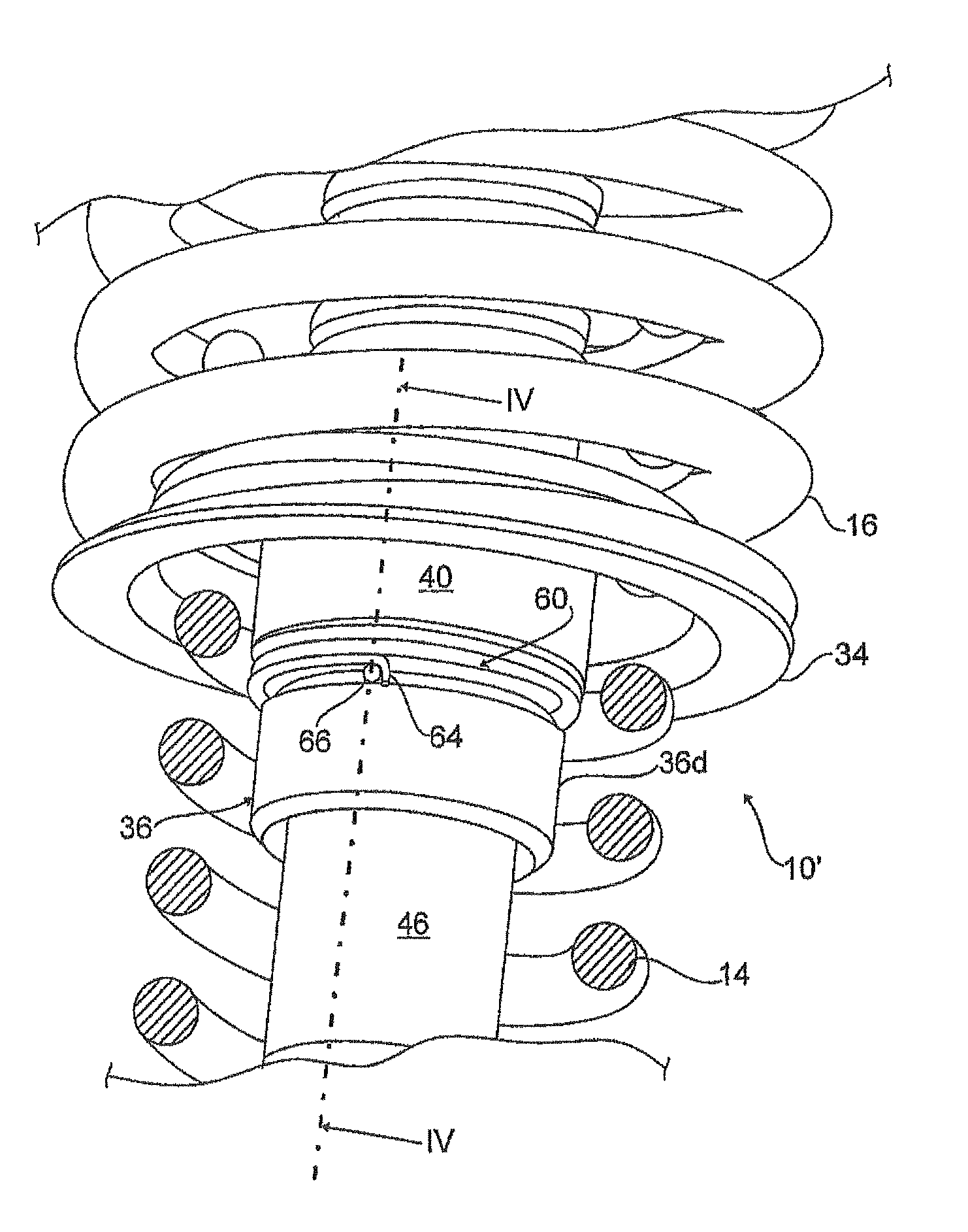 Spring strut arrangement for wheel suspension of motor vehicles