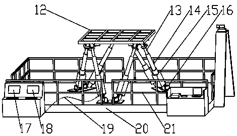 Test method for FPSO upper module model under simulated extreme sea condition