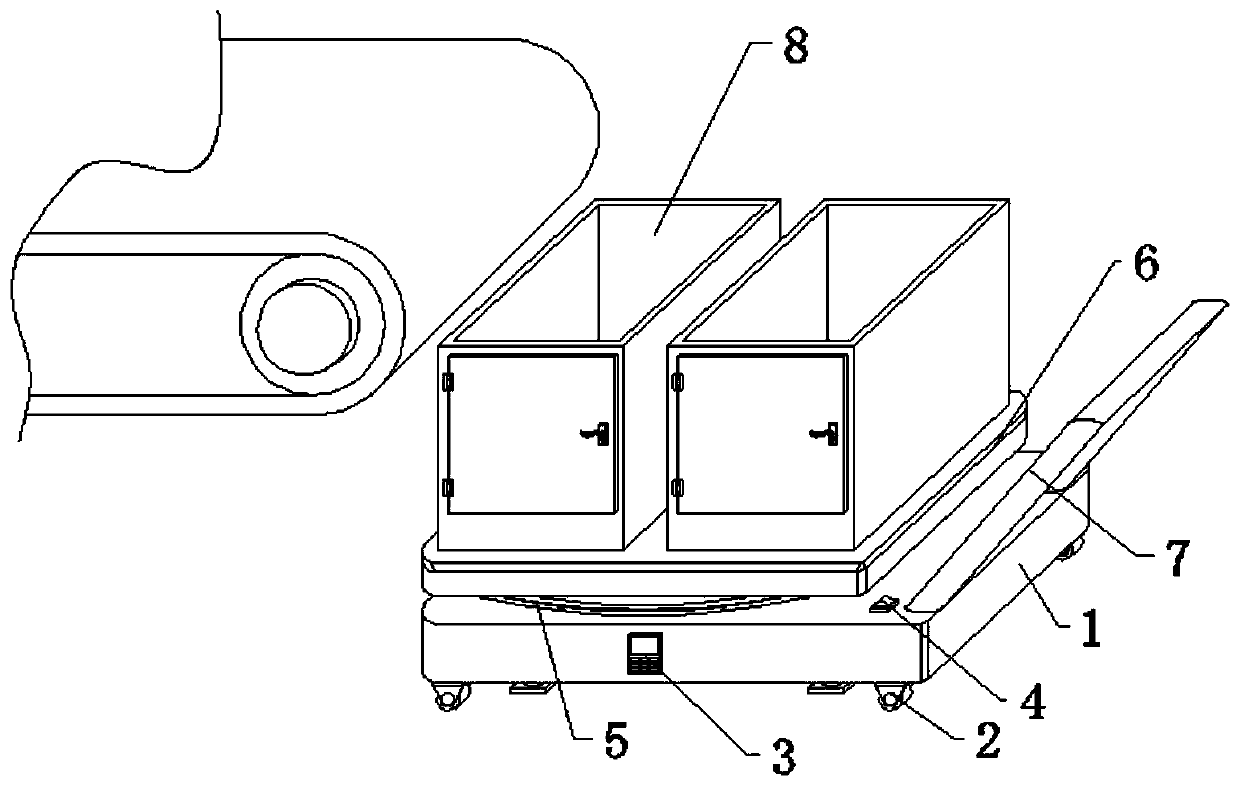 Temporary storage mechanism of circuit board film coating machine