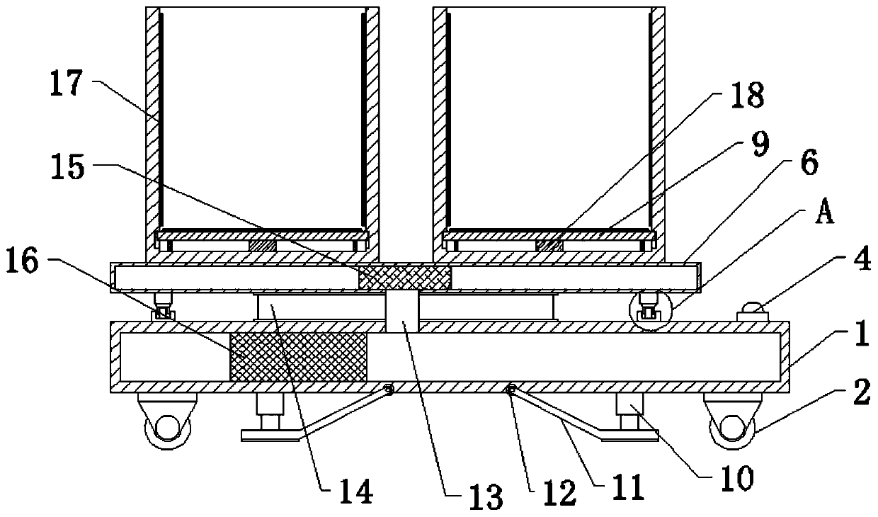 Temporary storage mechanism of circuit board film coating machine