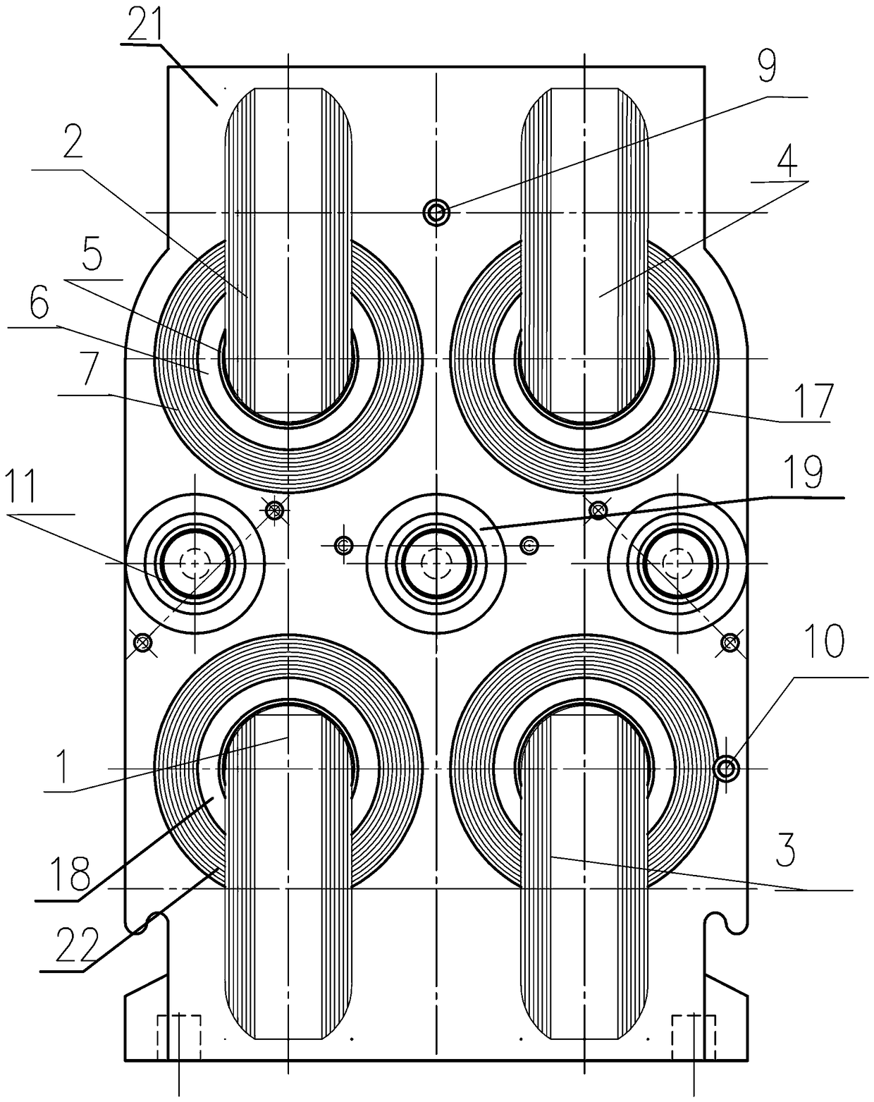 Anti-resonant three-phase four-wire type voltage transformer for ring network cabinet