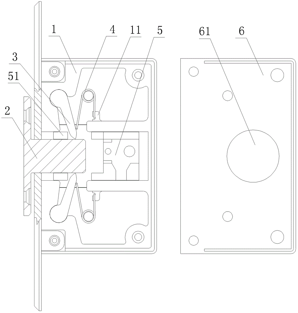 In-line sliding door and window lock