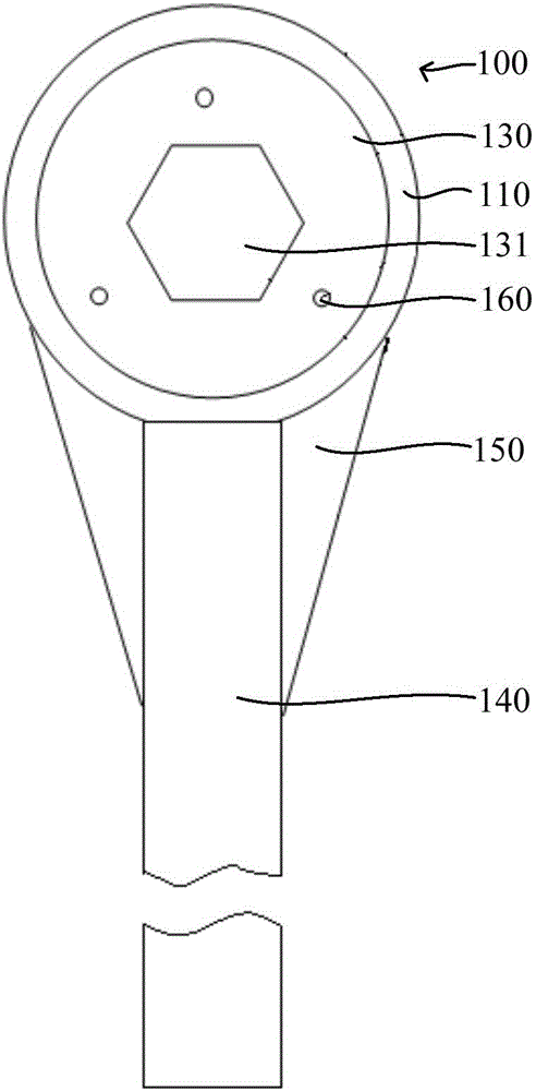 Tool for gas blower barring