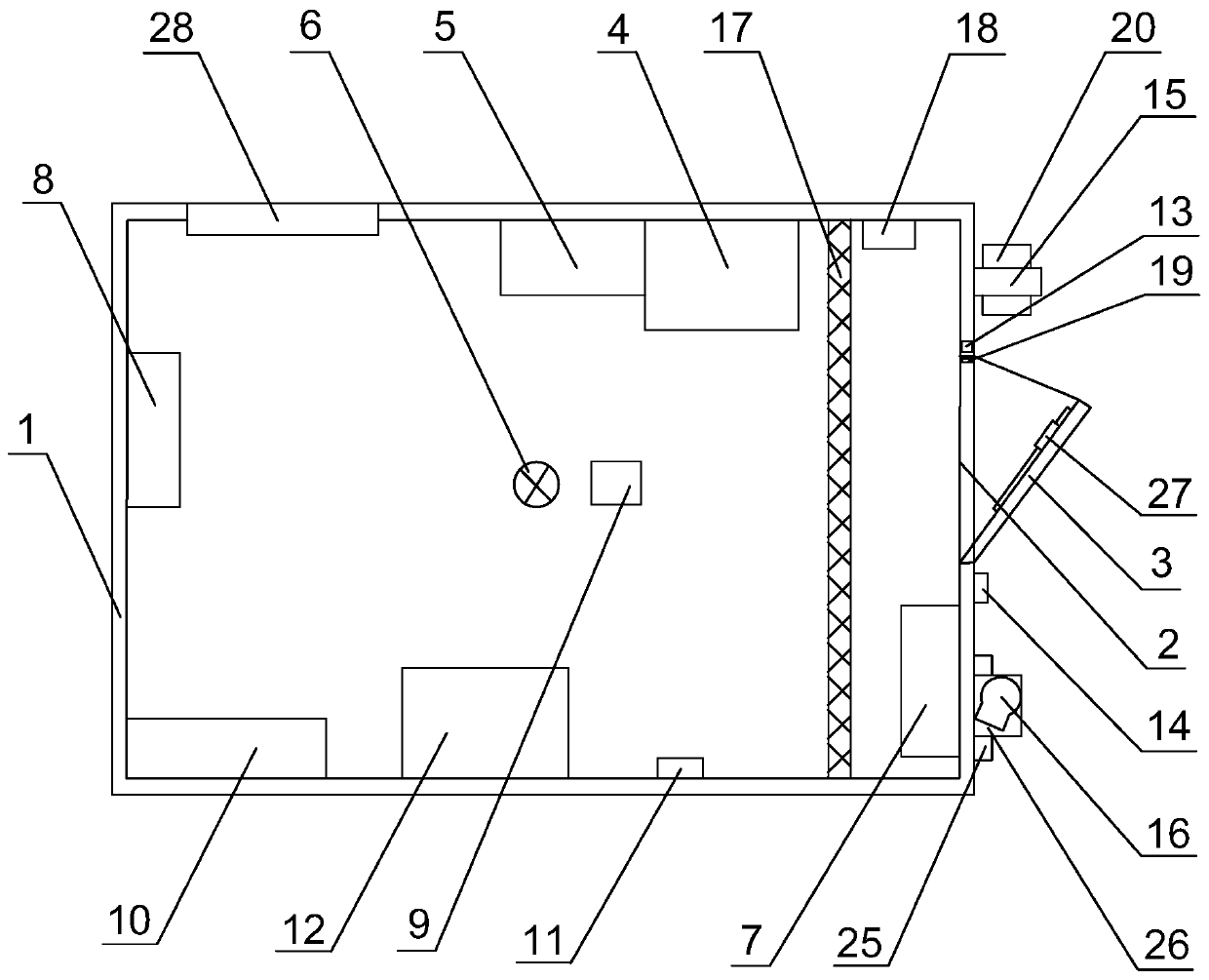 Intelligent monitoring and identifying system of box body