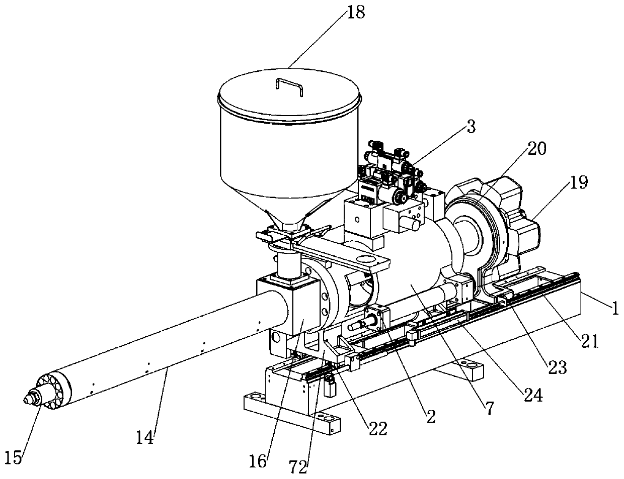 Single-cylinder type injection device