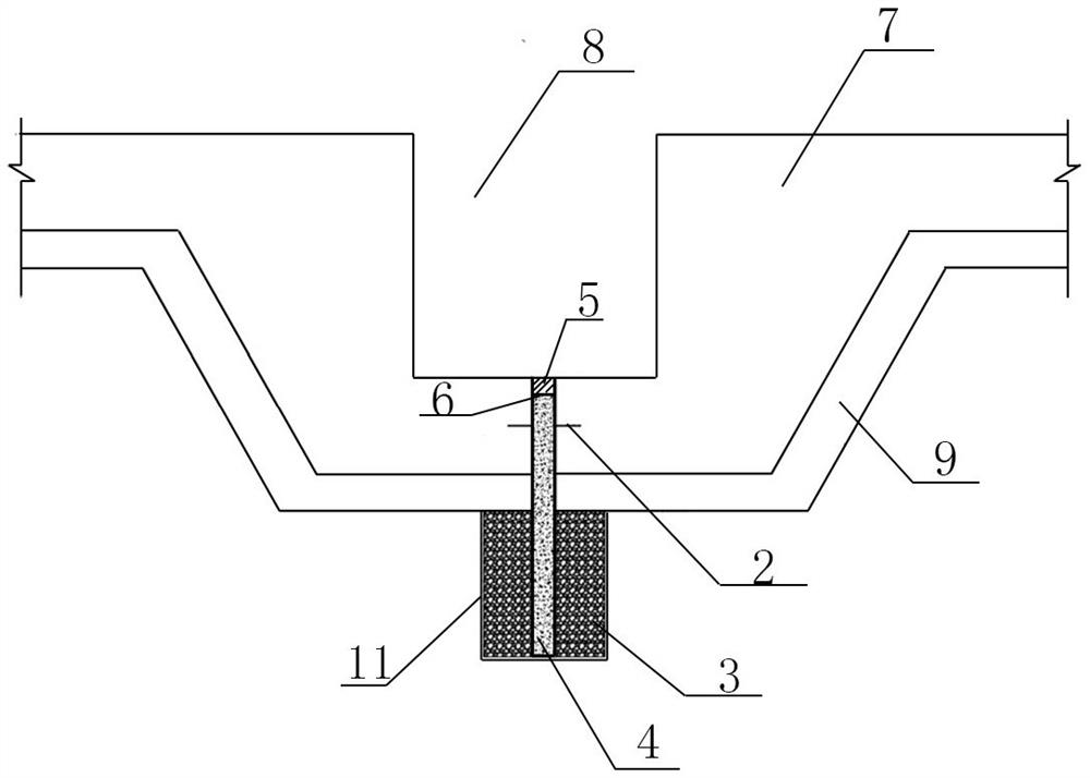 Dewatering structure for preventing underground structure from floating upwards and construction method thereof