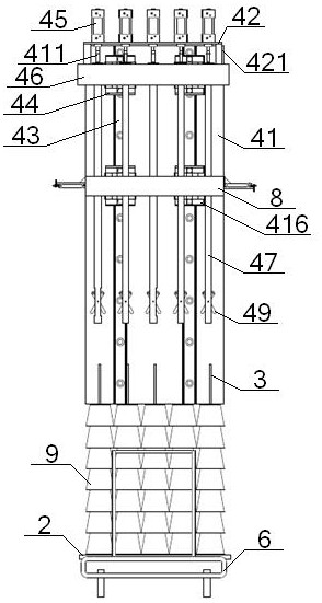 An automatic yarn unloading machine