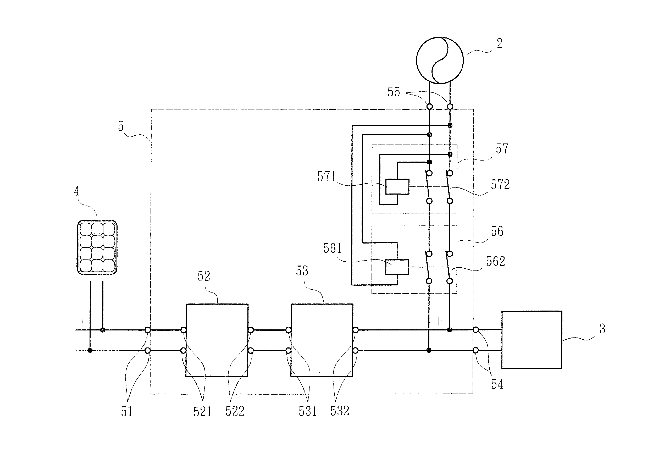 Power conversion device for solar energy generating system