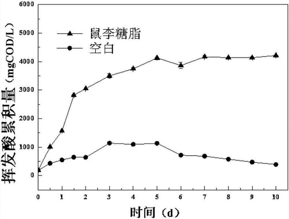 Method for coupling rhamnolipid strengthened sludge pre-treatment and microorganism electrolysis to produce hydrogen