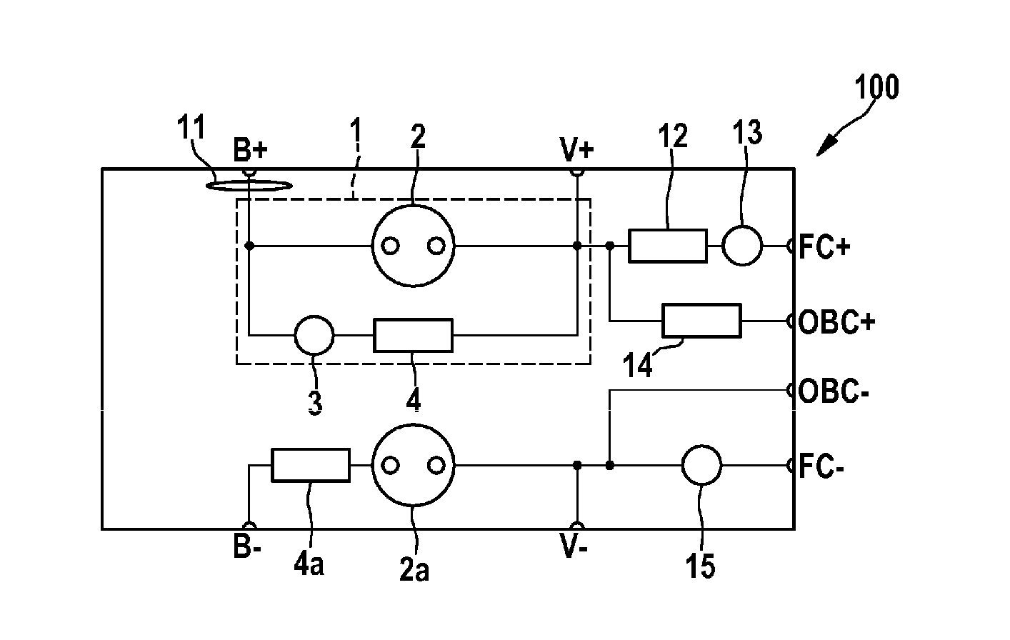 Precharging unit for a battery interruption unit