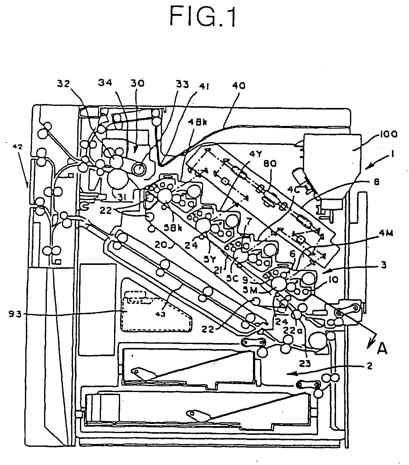 Color image forming apparatus, and toner replenishing apparatus