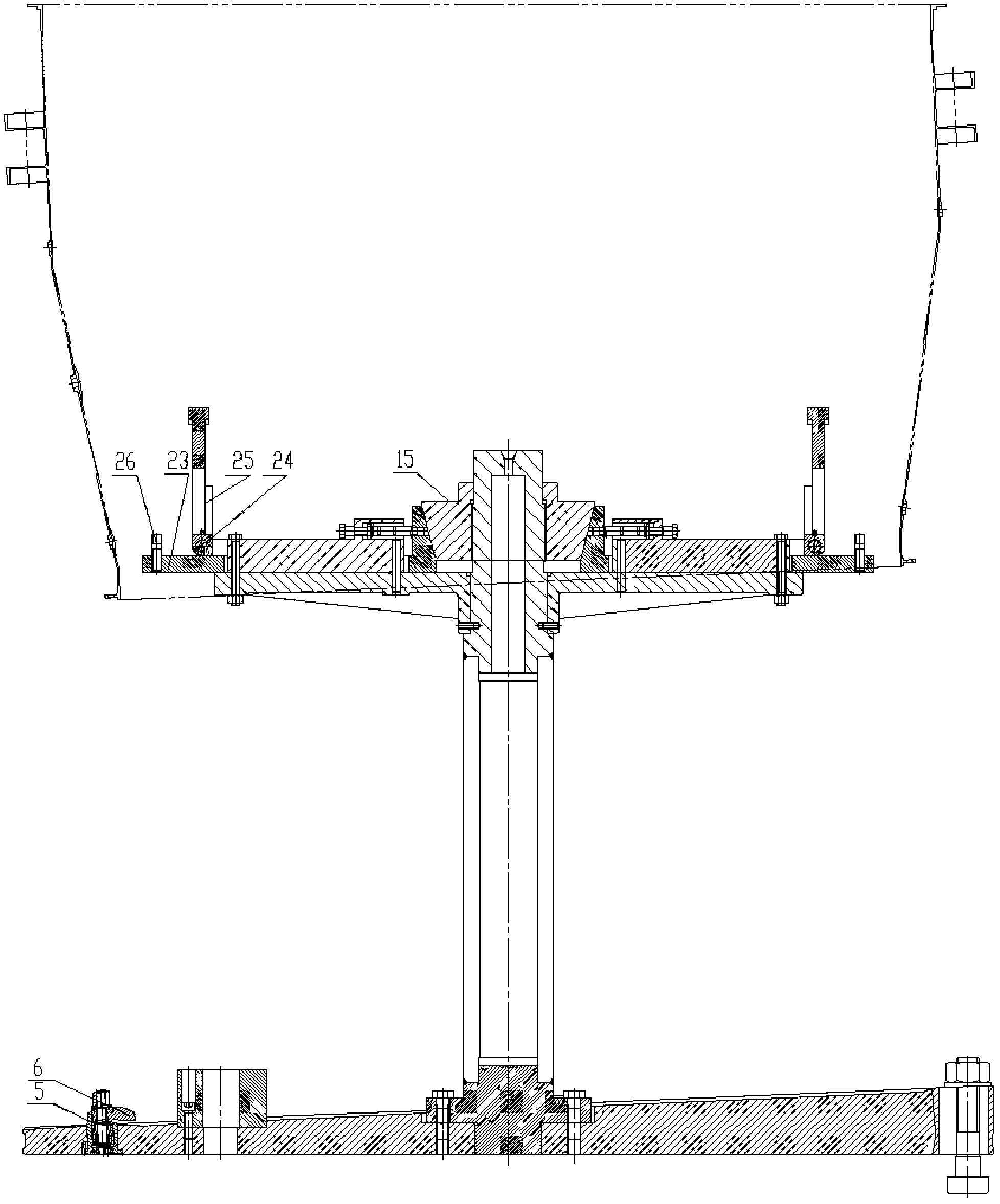 Method for positioning and clamping welding receiver lathing installation edges and device