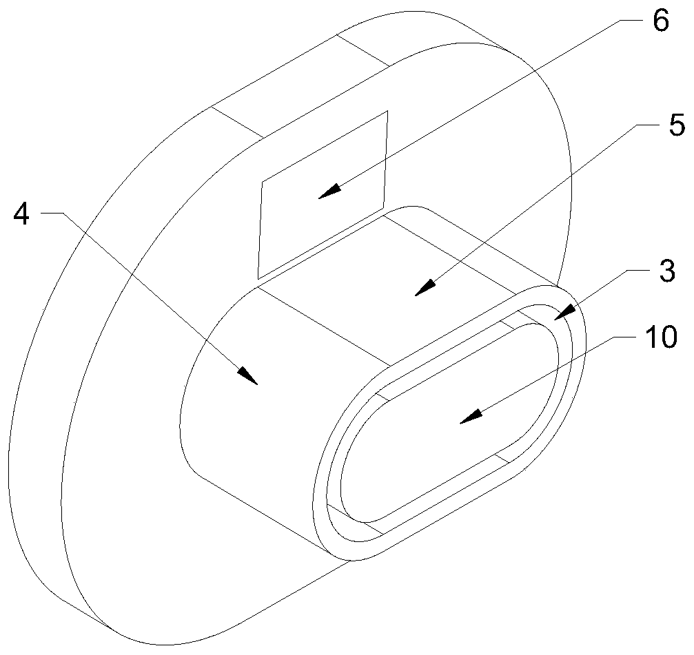 Rotary detonation combustion chamber capable of realizing observation of flow field structure of isolation section