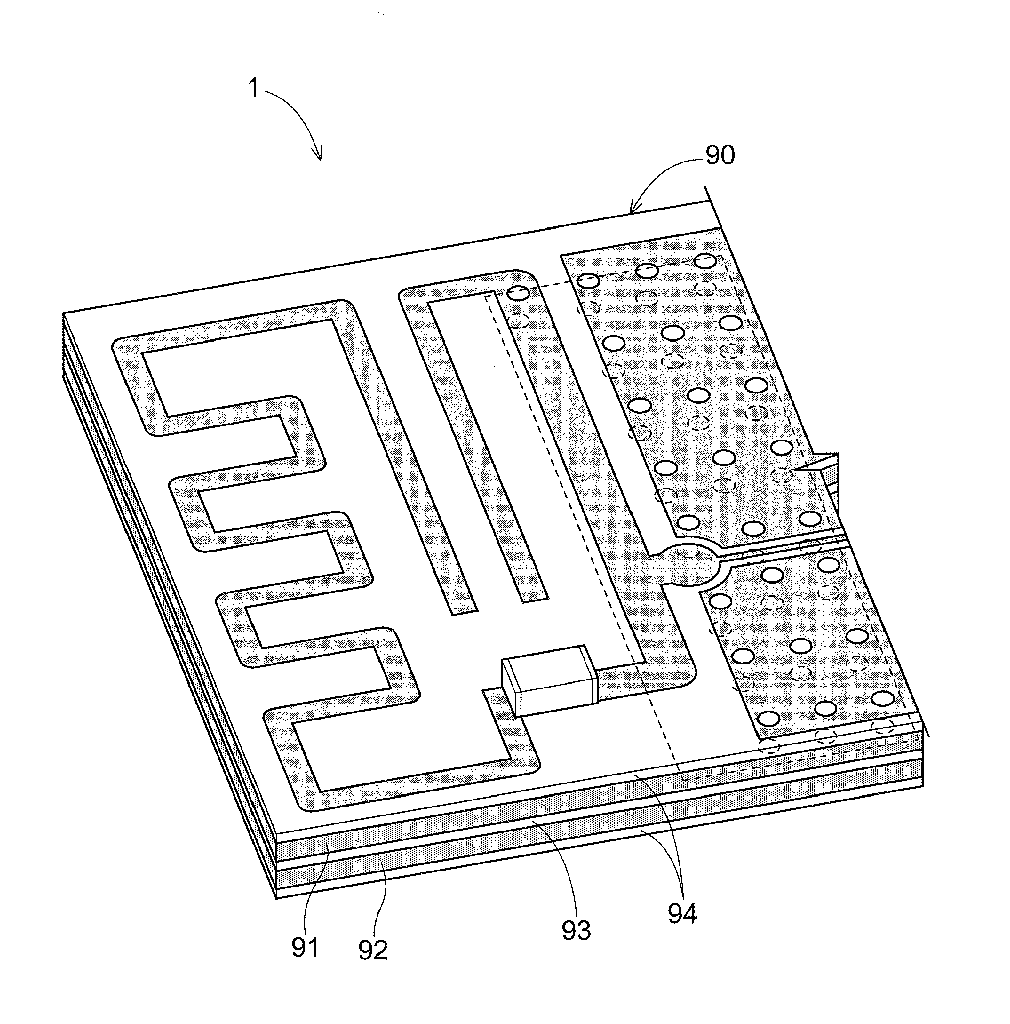 Antenna Device, Transmitter Module Using the Antenna Device, and Location Identifying System Using the Transmitter Module