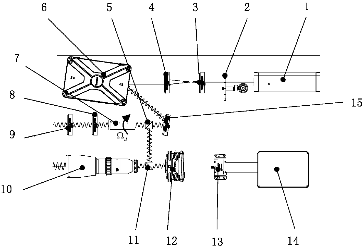 Object steering detection device based on vortex light rotation Doppler effect