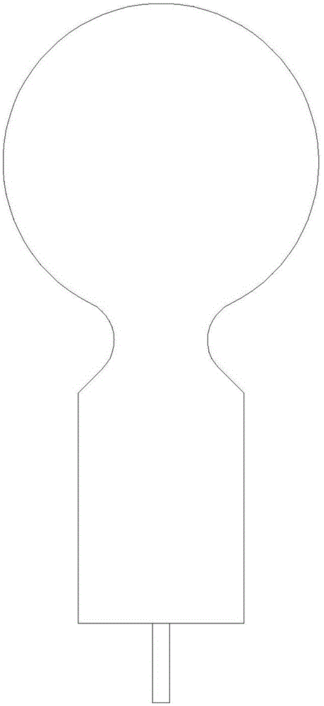 Radius tip electrode and spherical capacitance return difference type liquid level switch with radius tip electrode