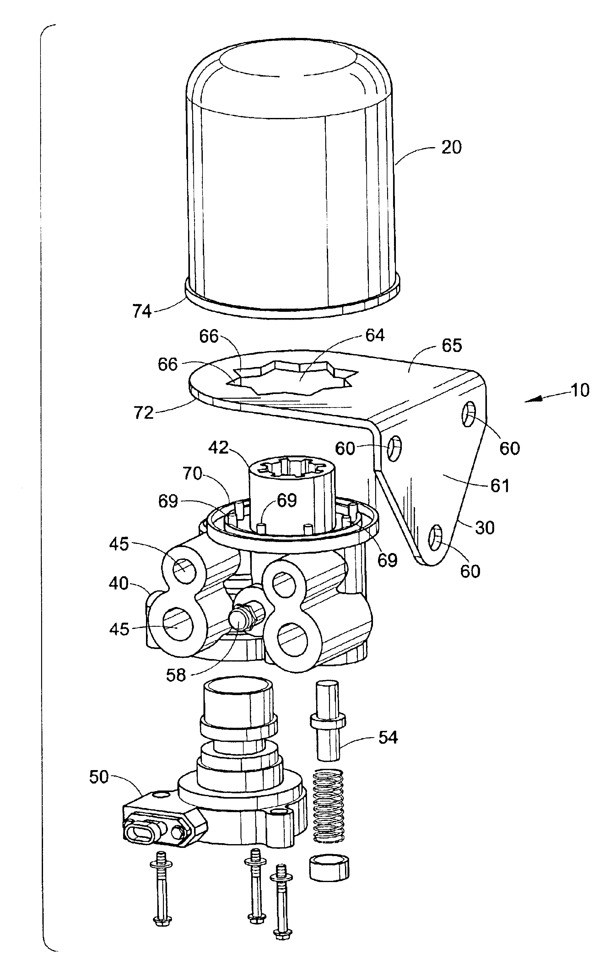 Remote purge drying unit for compressed gas