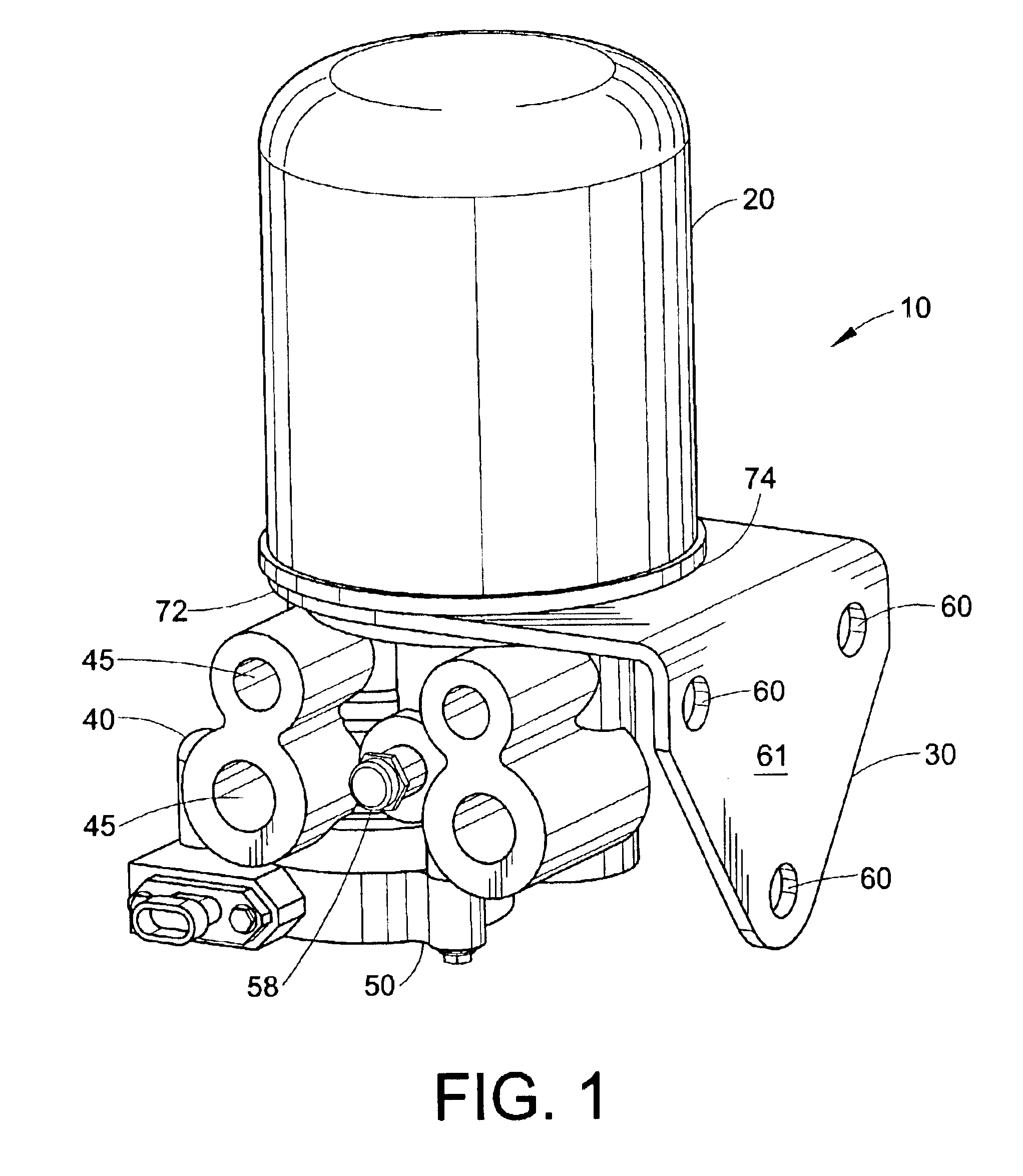 Remote purge drying unit for compressed gas