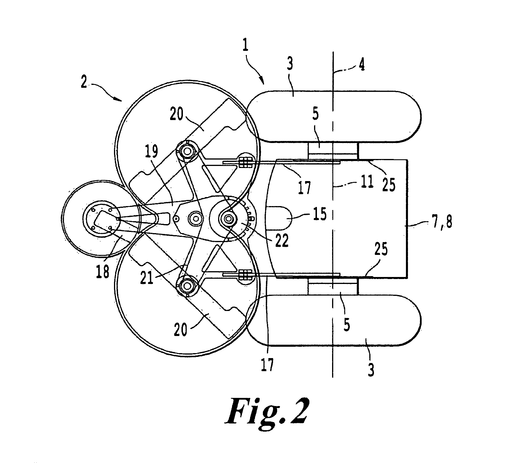 Single-drive-axis vehicle with a platform and/or a seat for a driver