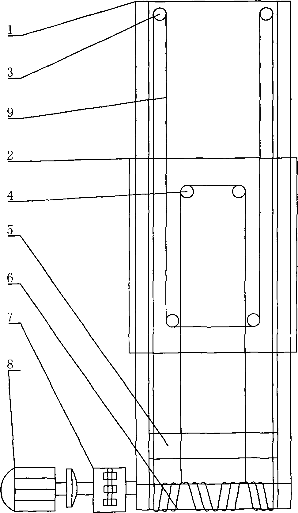 Large-scale reflex kinematic machine tool drive device