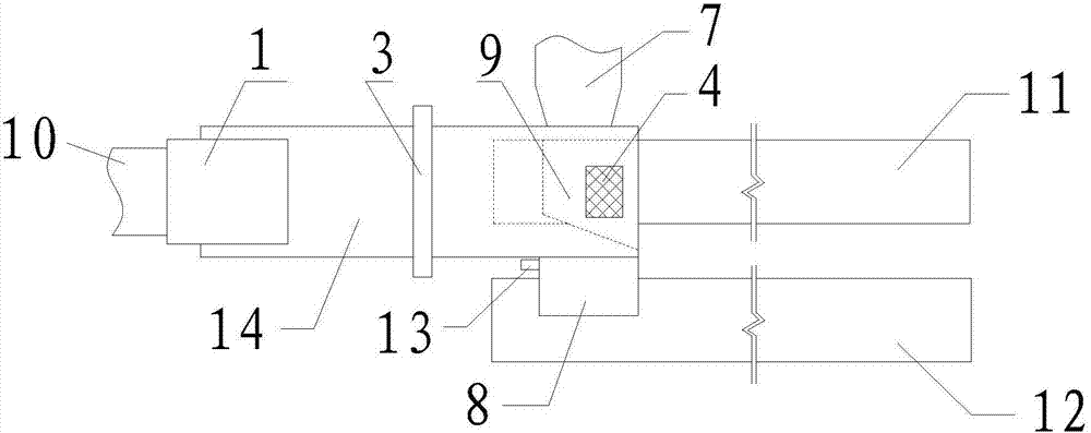 Underground rapid wind coal gangue separation device