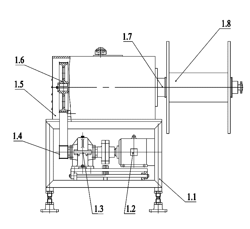 Continuous rolling production line of single-strand flat metal wire