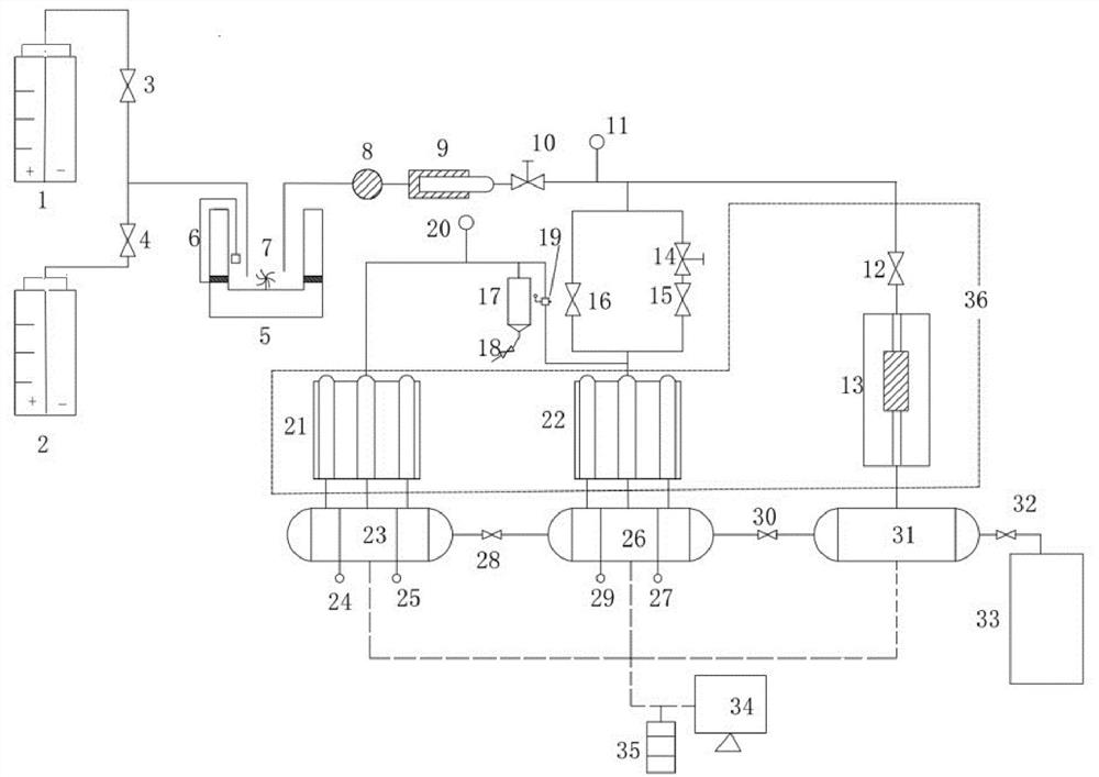 Dynamic experimental device and method for evaluating performance of scale inhibitor on oil field