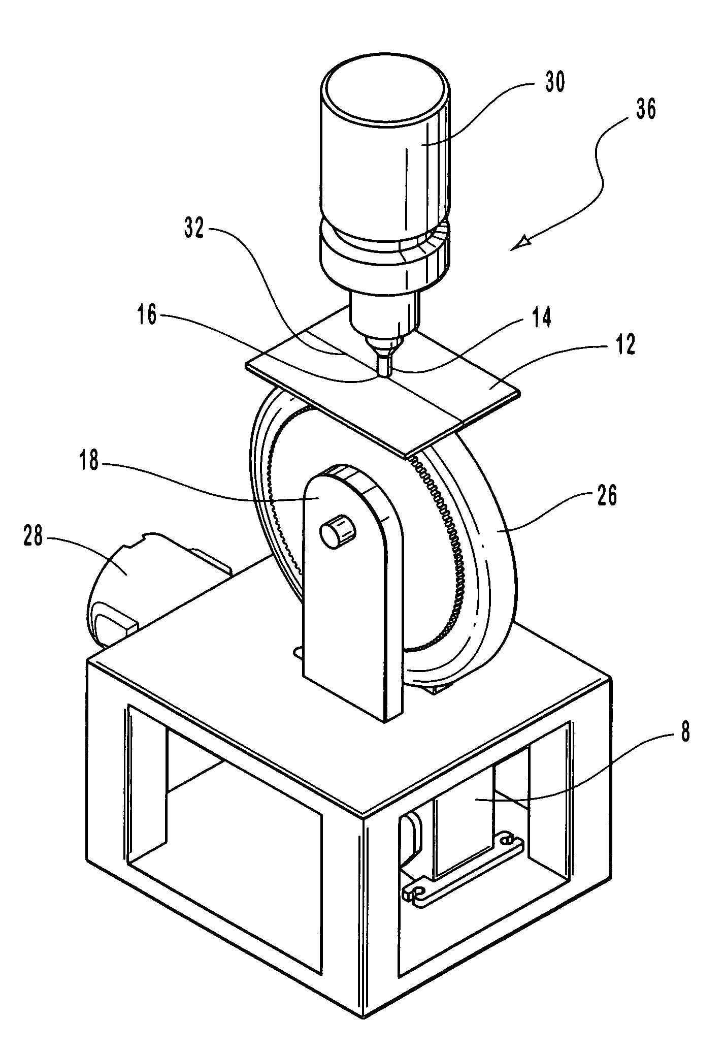 Apparatus and method for performing non-linear friction stir welds on either planar or non-planar surfaces