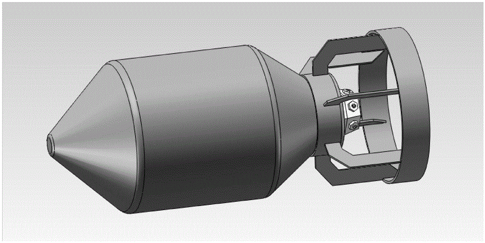 Efficient fine-water-mist fire extinguishing aviation bomb used for forest surface fire