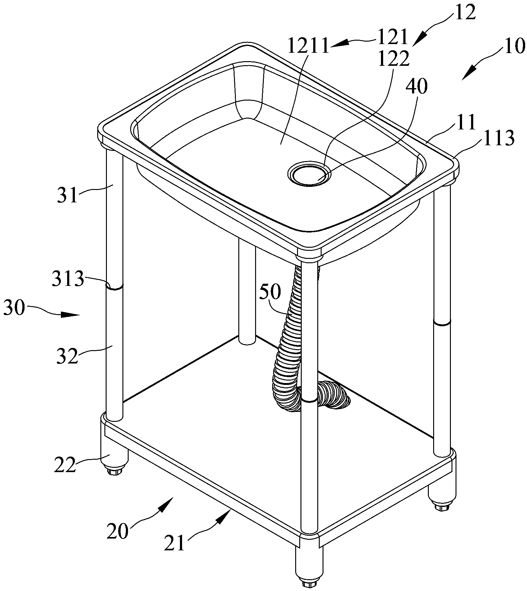 Combined water tank