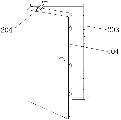 Detection and isolation door of magnetic resonance spectrometer