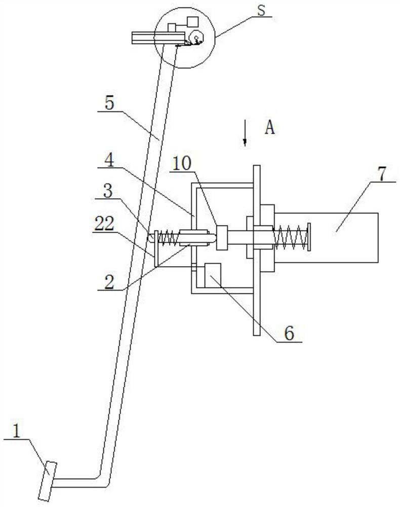 Automobile domain control system, accelerator braking device and braking method