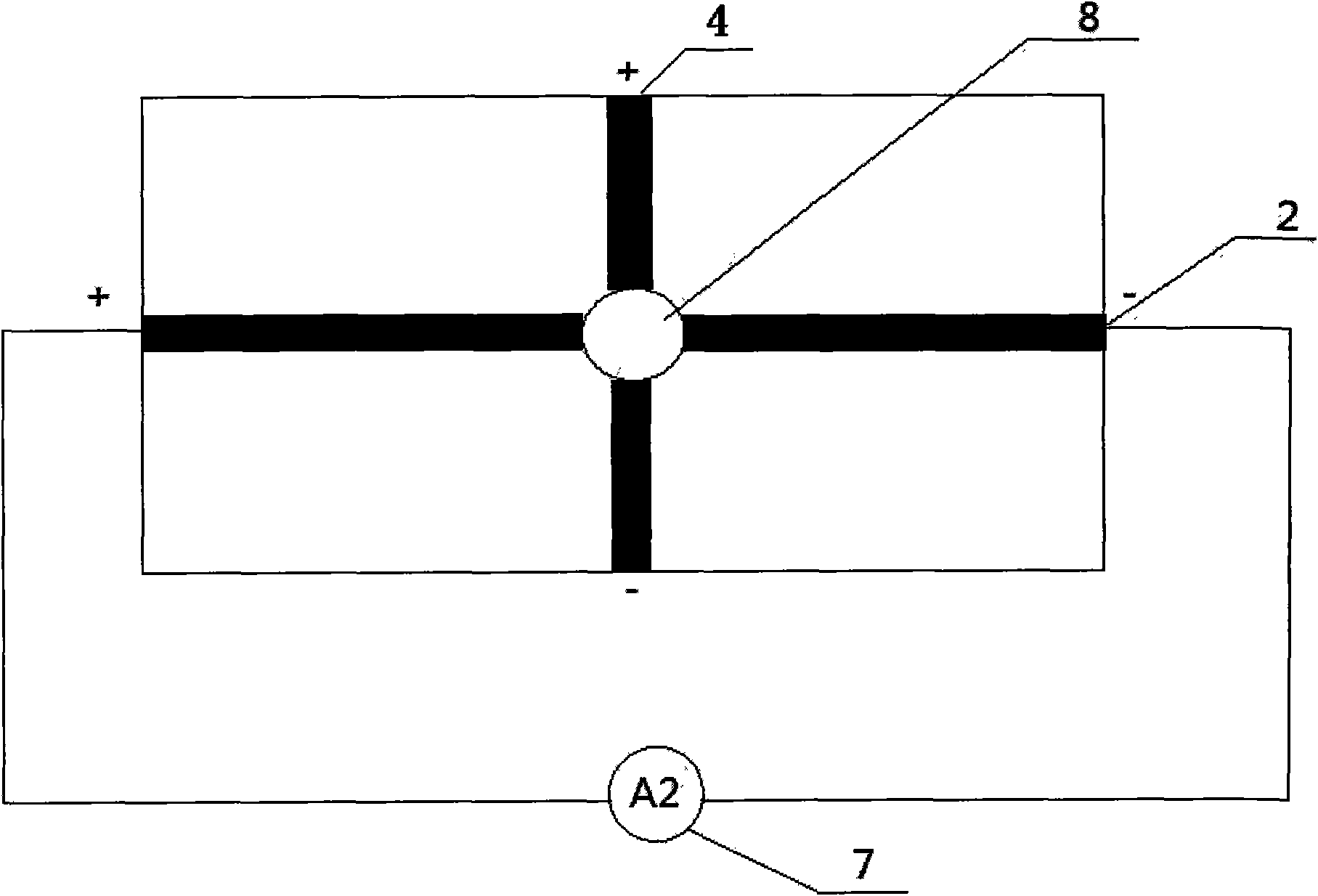 Graphene-based nano-pore monomolecular sensor and medium identification method thereof