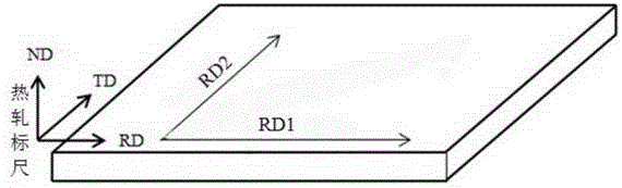 Transverse cold rolling method for improving surface wrinkling of ferritic stainless steel