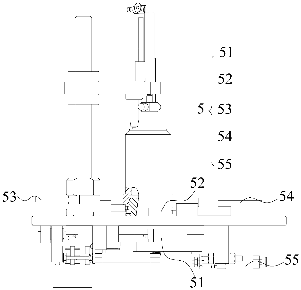 Necking inner diameter measurement device and necking inner diameter measurement method of two-piece can