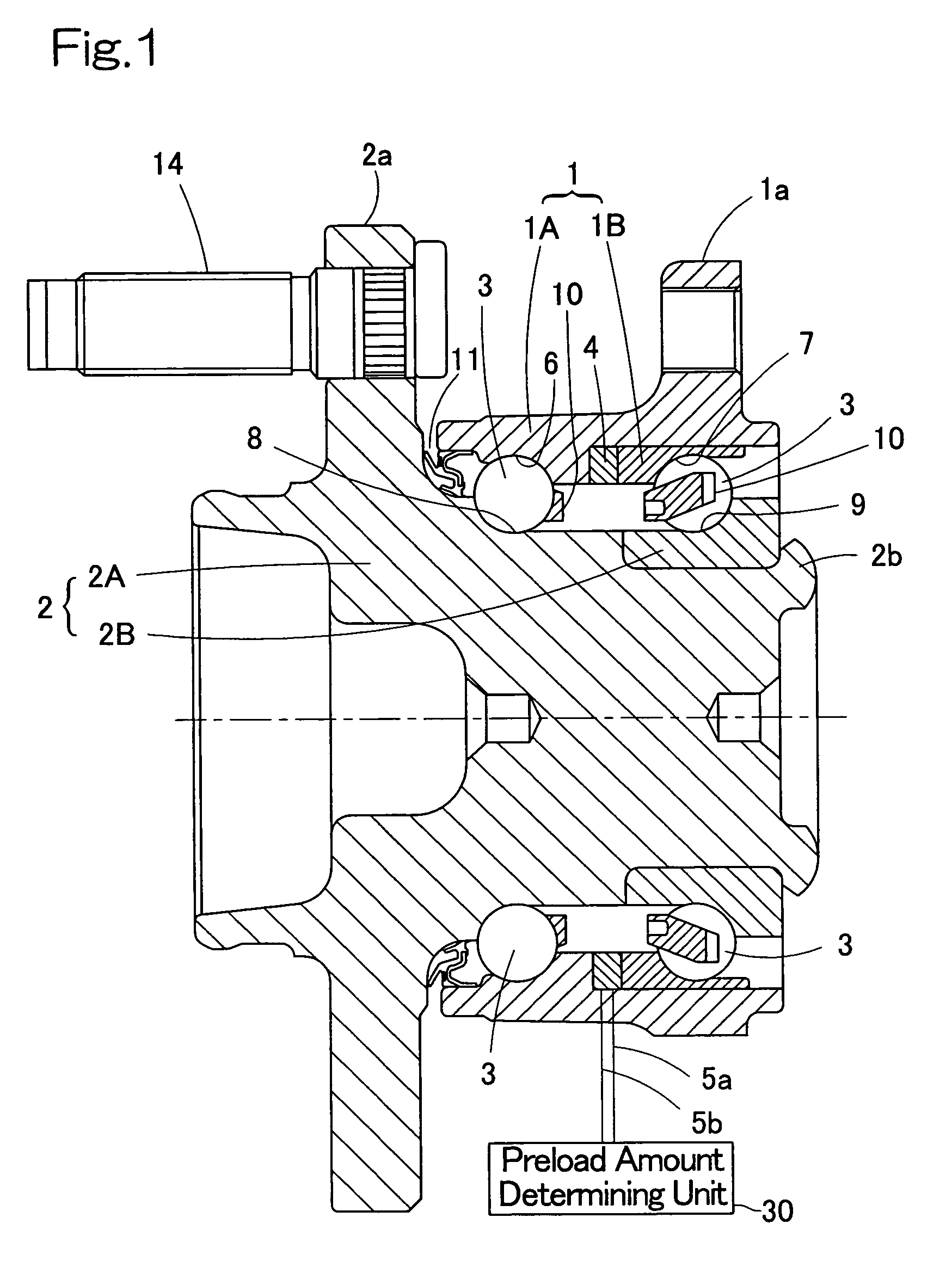 Bearing device for wheel