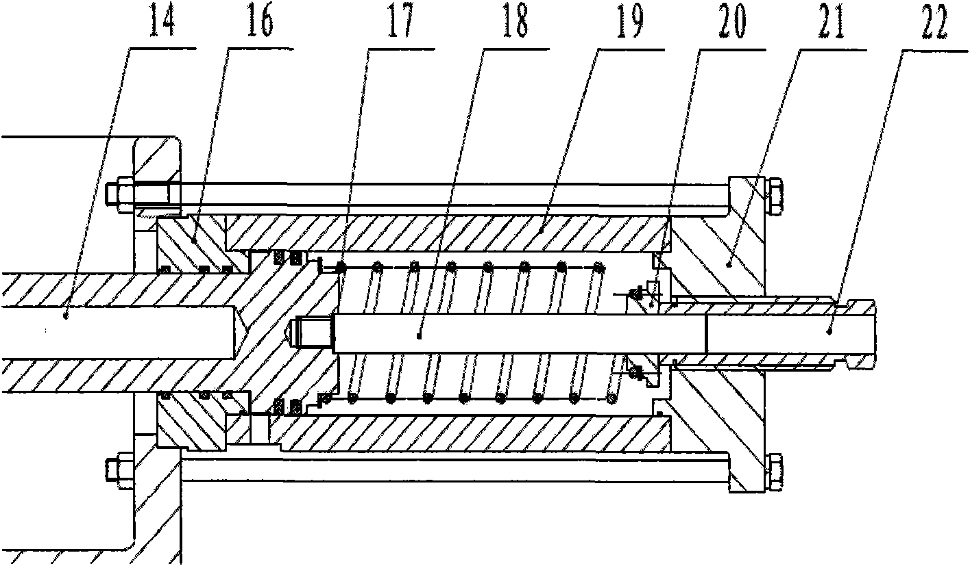 Rear energy storage type super-high speed plasticizing injection device