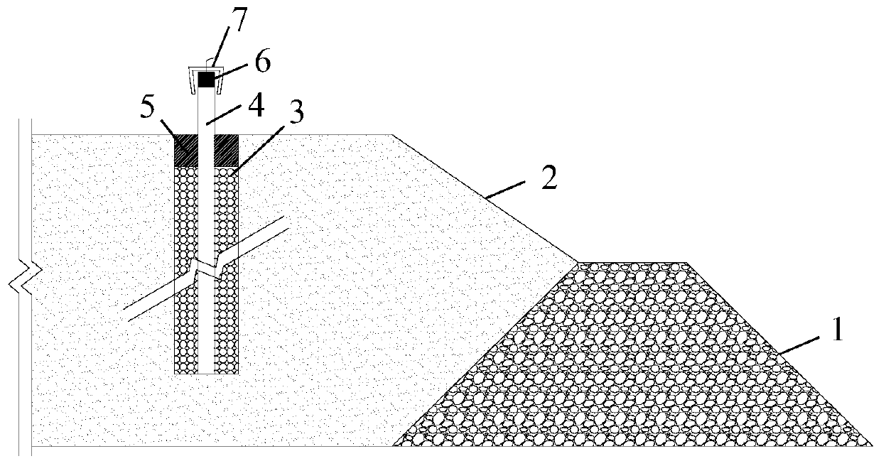 Longitudinal guided wave monitoring method for tailings pond dam body brake early-warning