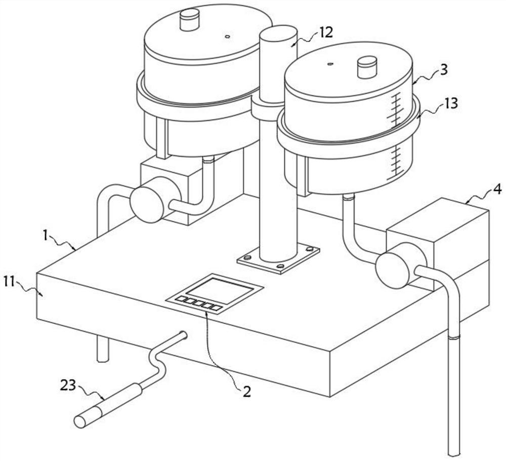 Reaction liquid pH value detecting and adding device for lithium battery industry