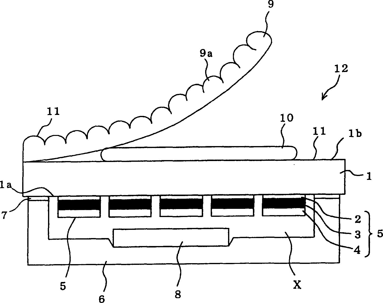 Luminous diplay panel and its mfg. method