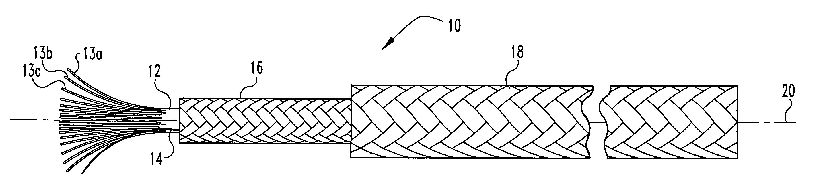 Radiopaque, coaxial orthopedic tether design and method