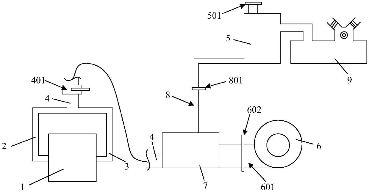 Ninefold molten bamboo salt high-temperature melting furnace system and preparation method of ninefold molten bamboo salt